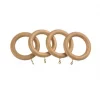 Universal Wooden 28mm Curtain Rings Natural 4 Pack