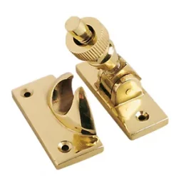 Brighton Sash Fastener Backplate Polished Brass 58 x 22mm