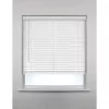 PVC Venetian Non-Blackout Faux Wood Blind White 600 x 1600mm Drop
