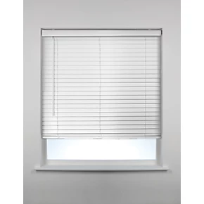 PVC Venetian Non-Blackout Faux Wood Blind White 1200 x 1600mm Drop 1 PVC Venetian Non-Blackout Faux Wood Blind White 1200 x 1600mm Drop