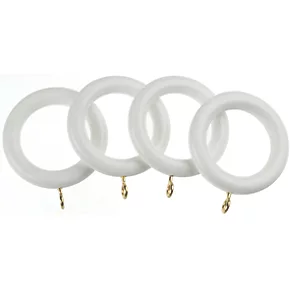 Universal Wooden Curtain Pole White 28mm x 3m 4 Universal Wooden Curtain Pole White 28mm x 3m - Image 4