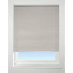 Polyester Cordless Pleated Non-Blackout Blind Light Grey 1100 x 1600mm Drop