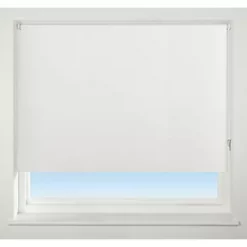 Universal Polyester Roller Non-Blackout Blind Snow White 1800 x 1700mm Drop