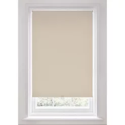 Polyester Cordless Roller Blackout Blind Almond 900 x 1700mm Drop