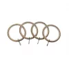 Universal Metal 28mm Curtain Rings Brass 4 Pack