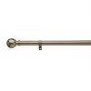 Universal Metal Eyelet Curtain Pole Antique Brass 28mm x 1.8m