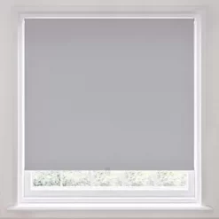 Polyester Cordless Roller Blackout Blind Light Grey 1800 x 1700mm Drop