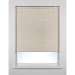 Aluminium Cordless Venetian Non-Blackout Blind Cream 1200 x 1800mm Drop