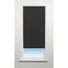 Universal Polyester Roller Non-Blackout Blind Jet Black 600 x 1700mm Drop