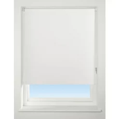 Universal Polyester Roller Non-Blackout Blind Snow White 1500 x 1700mm Drop