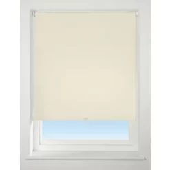 Polyester Cordless Roller Blackout Blind Cream 1200 x 1700mm Drop