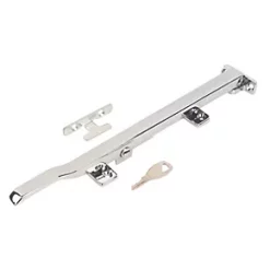 Smith & Locke Modern Locking Casement Stay Polished Chrome 260mm