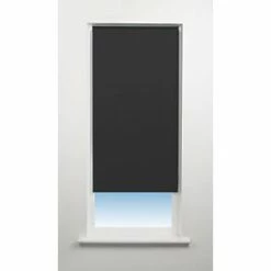 Universal Polyester Roller Blackout Blind Jet Black 900 x 1700mm Drop