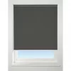 Polyester Cordless Pleated Non-Blackout Blind Dark Grey 900 x 1600mm Drop