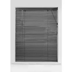 Universal PVC Venetian Non-Blackout Blind Black 1350 x 1600mm Drop