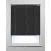 Aluminium Cordless Venetian Non-Blackout Blind Black 1500 x 1800mm Drop