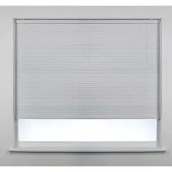 Aluminium Cordless Venetian Non-Blackout Blind White 1650 x 1800mm Drop