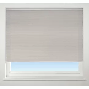 Polyester Cordless Pleated Non-Blackout Blind Light Grey 1700 x 1600mm Drop 1 Polyester Cordless Pleated Non-Blackout Blind Light Grey 1700 x 1600mm Drop