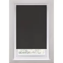 Polyester Cordless Roller Blackout Blind Black 600 x 1700mm Drop