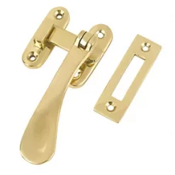 Smith & Locke LH/RH Victorian Casement Fastener Polished Brass
