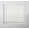Universal Polyester Cordless Vertical Non-Blackout Blind White 1220 x 1370mm Drop