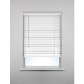 PVC Venetian Non-Blackout Faux Wood Blind White 900 x 1600mm Drop 1 PVC Venetian Non-Blackout Faux Wood Blind White 900 x 1600mm Drop