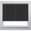 Aluminium Cordless Venetian Non-Blackout Blind Black 1500 x 1200mm Drop