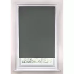 Polyester Cordless Roller Blackout Blind Dark Grey 900 x 1700mm Drop
