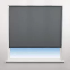 Universal Polyester Roller Non-Blackout Blind Charcoal 1800 x 1700mm Drop