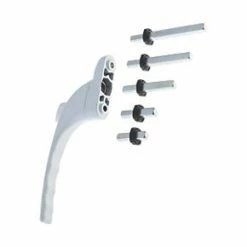 Mila LH/RH ProLinea Espagnolette uPVC Window Handle White -Window Furniture Sales 5961G A3