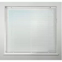 Universal Aluminium Venetian Non-Blackout Blind White 1800 x 1600mm Drop