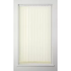Universal Polyester Cordless Vertical Non-Blackout Blind Cream 1830 x 2290mm Drop