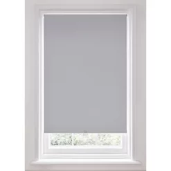 Polyester Cordless Roller Blackout Blind Light Grey 900 x 1700mm Drop