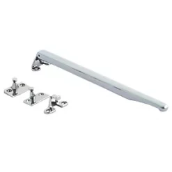 Fab & Fix Classic Design Non-Locking Window Stay Bar Polished Chrome 280mm