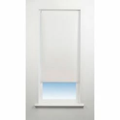 Universal Polyester Roller Non-Blackout Blind Snow White 600 x 1700mm Drop