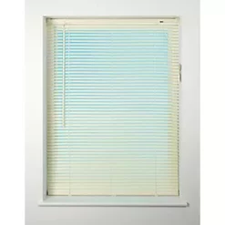 Universal PVC Venetian Non-Blackout Blind Cream 1350 x 1600mm Drop