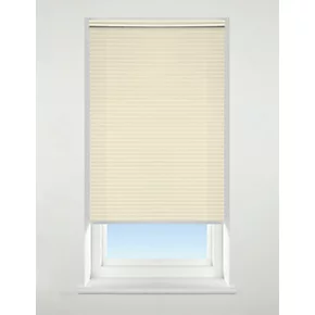 Polyester Cordless Pleated Non-Blackout Blind Ivory 800 x 1600mm Drop 1 Polyester Cordless Pleated Non-Blackout Blind Ivory 800 x 1600mm Drop