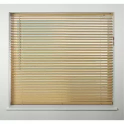 Universal PVC Venetian Non-Blackout Blind Woodgrain 1500 x 1600mm Drop