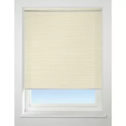 Polyester Cordless Pleated Non-Blackout Blind Ivory 1000 x 1600mm Drop