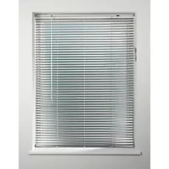 Universal Aluminium Venetian Non-Blackout Blind Silver 1350 x 1600mm Drop
