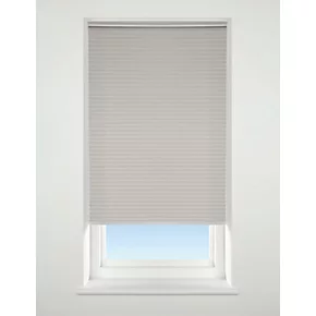 Polyester Cordless Pleated Non-Blackout Blind Light Grey 700 x 1600mm Drop 1 Polyester Cordless Pleated Non-Blackout Blind Light Grey 700 x 1600mm Drop