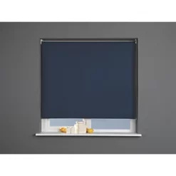 Polyester Roller Blackout Blind Navy 1800 x 1700mm Drop