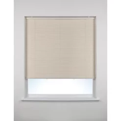 Aluminium Cordless Venetian Non-Blackout Blind Cream 1350 x 1800mm Drop