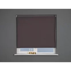 Polyester Roller Blackout Blind Brown 600 x 1700mm Drop