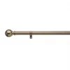 Universal Metal Eyelet Curtain Pole Antique Brass 28mm x 3m