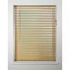 Universal PVC Venetian Non-Blackout Blind Woodgrain 1800 x 1600mm Drop