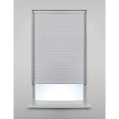 Aluminium Cordless Venetian Non-Blackout Blind White 600 x 1200mm Drop