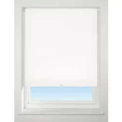 Polyester Cordless Roller Blackout Blind White 1200 x 1700mm Drop