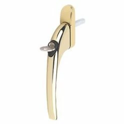 Mila LH/RH ProLinea Espagnolette uPVC Window Handle Polished Gold
