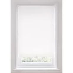 Polyester Cordless Roller Blackout Blind White 900 x 1700mm Drop